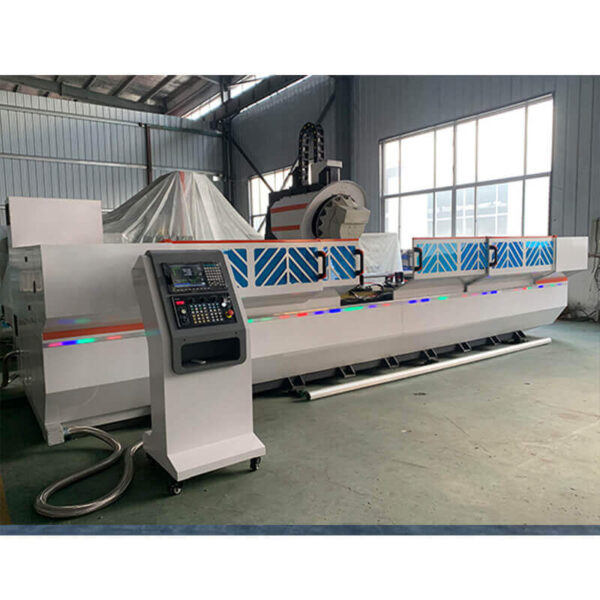 3 Axis CNC Profile Machining Center performing milling and drilling on aluminium window and curtain wall profiles